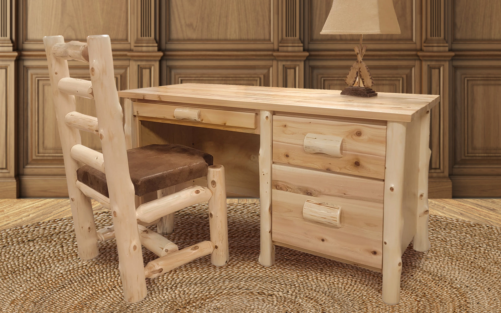 Rustic Office Furniture - LogHeads Home Center