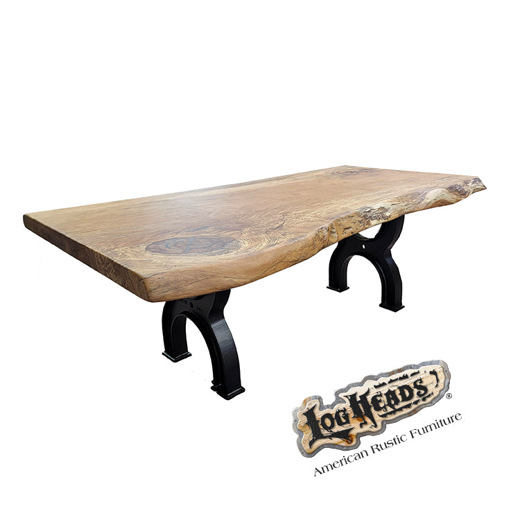 Custom Beech Slab Coffee Table