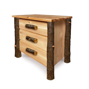 3 drawer hickory