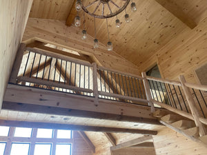 Log Railing Kits, interior log railing, exterior log railing, deck railing, patio railing, rustic railing and custom log railing from Log Heads Home Center Log Furniture & Log Railing Manufacturing Company.