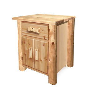 Hand Hewn 24 Inch Nightstand w/Doors