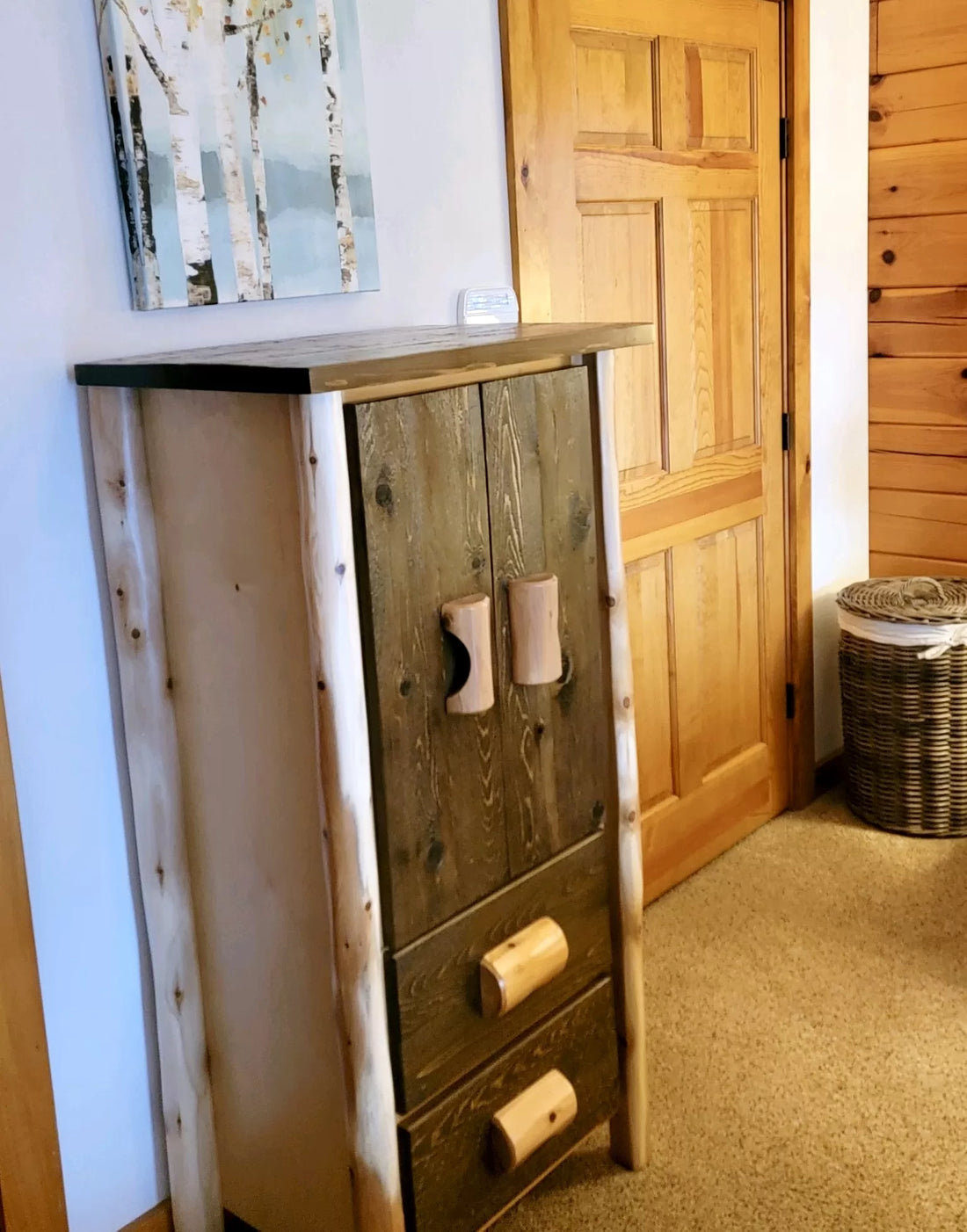 Log Wardrobe Rustic Wardrobe Closets | LogHeads Home Center | Log Furniture