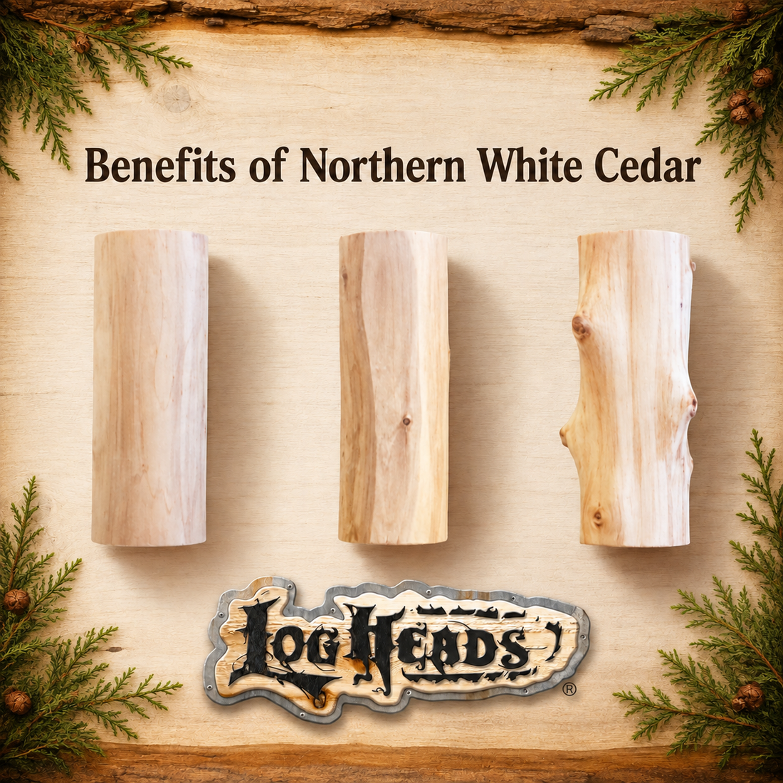 Why LogHeads Chooses Northern White Cedar-And Why You Should Too