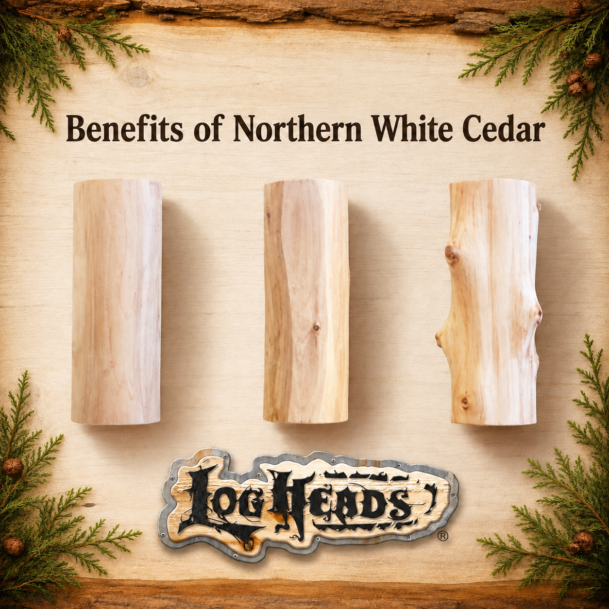 Why LogHeads Chooses Northern White Cedar-And Why You Should Too