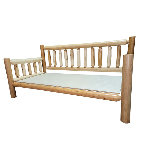 Log Daybed | Rustic Daybed with a heavy-duty full log frame from Log Heads Home Center the Log Furniture Manufacturing Company located in Central Kentucky for over 25 years.