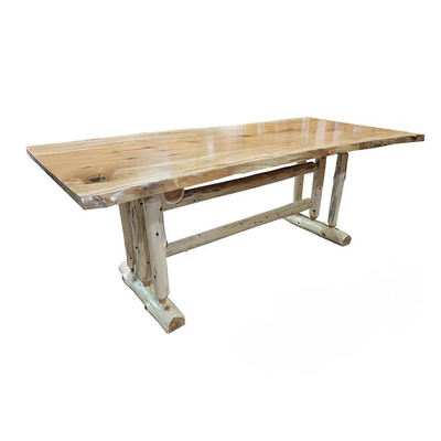7' Custom Sycamore Slab Table - LogHeads Home Center