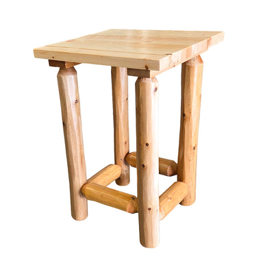 Clear Creek Log Nightstand | 20" Wide - LogHeads Home Center