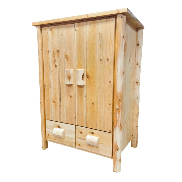 Rustic Free Standing Closet | Solid Wood Armoire Closet | Large Armoire Closet | Big Armoire Closet for Cabin Rentals | Solid Wood Armoire Wardrobe for additional clothing storage