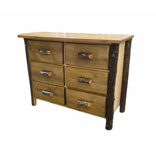 Small 6 Drawer Cedar Dresser | 46" Wide - LogHeads Home Center
