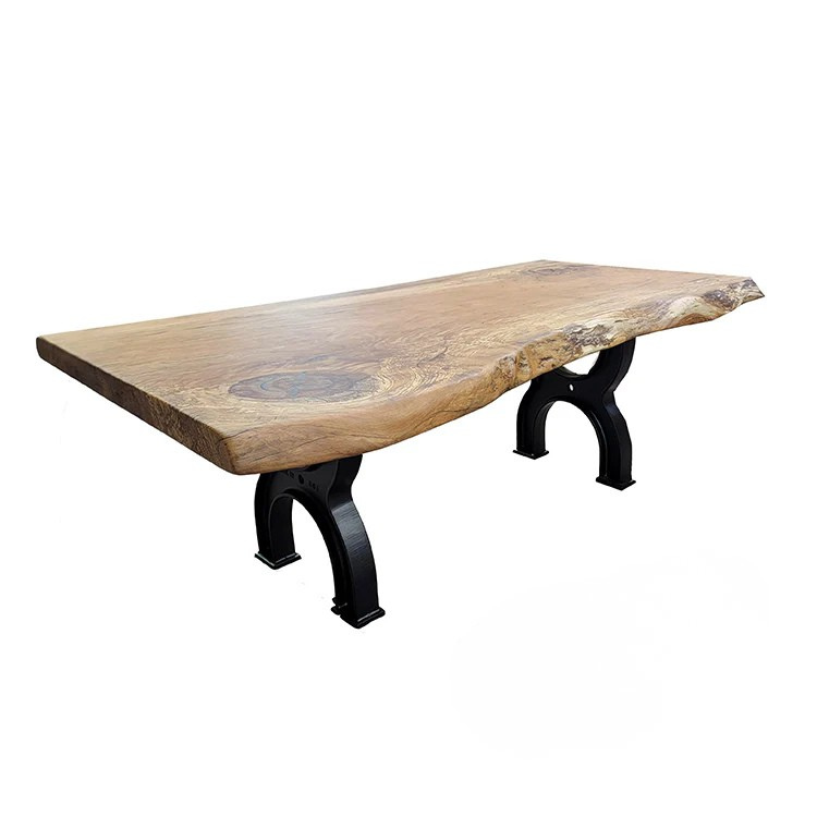 Custom Beech Slab Coffee Table