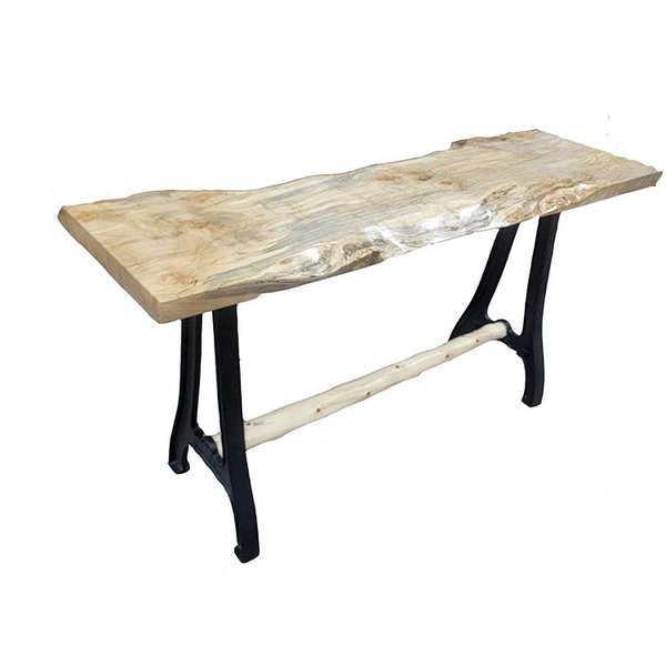 Custom Spalding Maple Slab Sofa Table