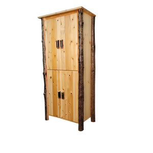 Log Pantry | Rustic Linen Cabinet