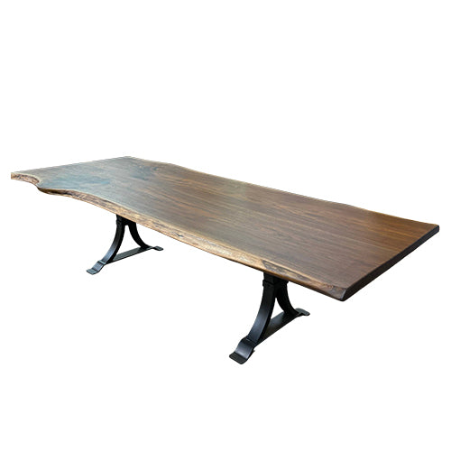 Custom 10' Walnut Slab Dining Table