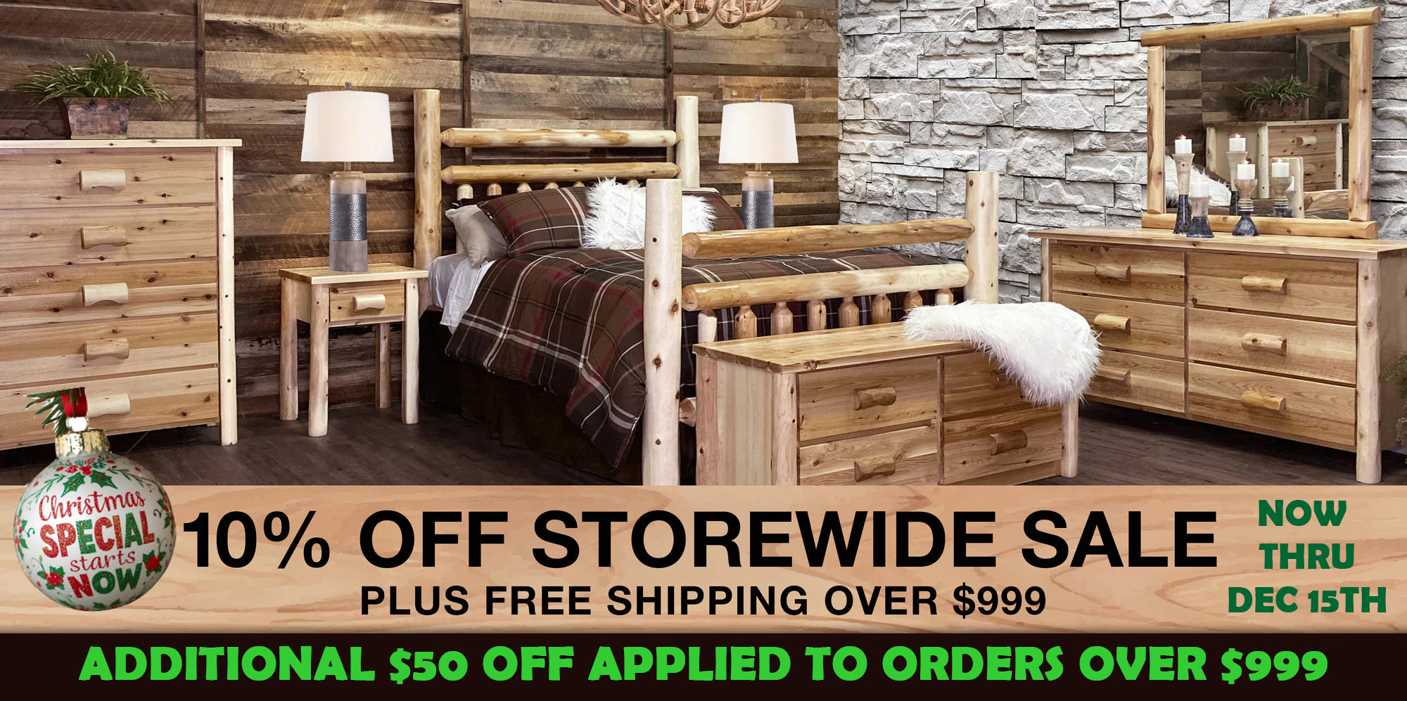 Log furniture I Rustic Furniture I Handmade in America