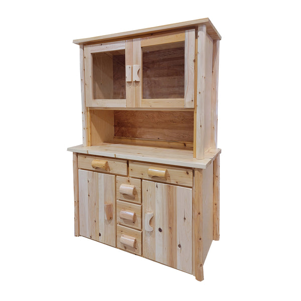 Rustic Buffet Cabinet and Large Hutch