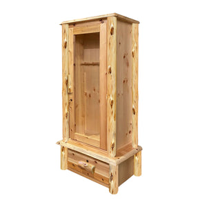 Rustic Wood Gun Cabinet