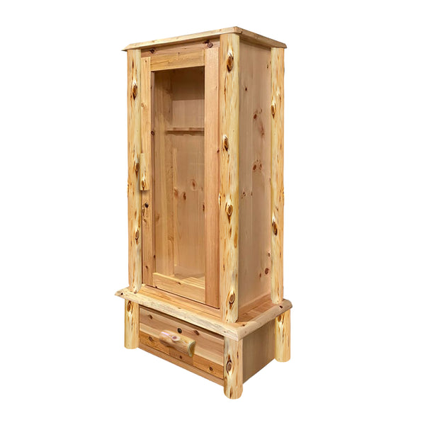 Rustic Wood Gun Cabinet