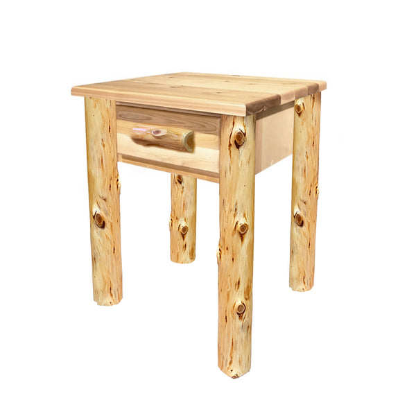 Rustic 1 Drawer End Table