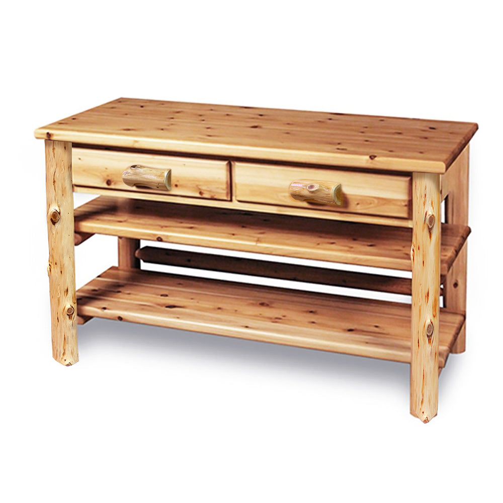 Farmhouse Entertainment Center | 2 Drawer 
