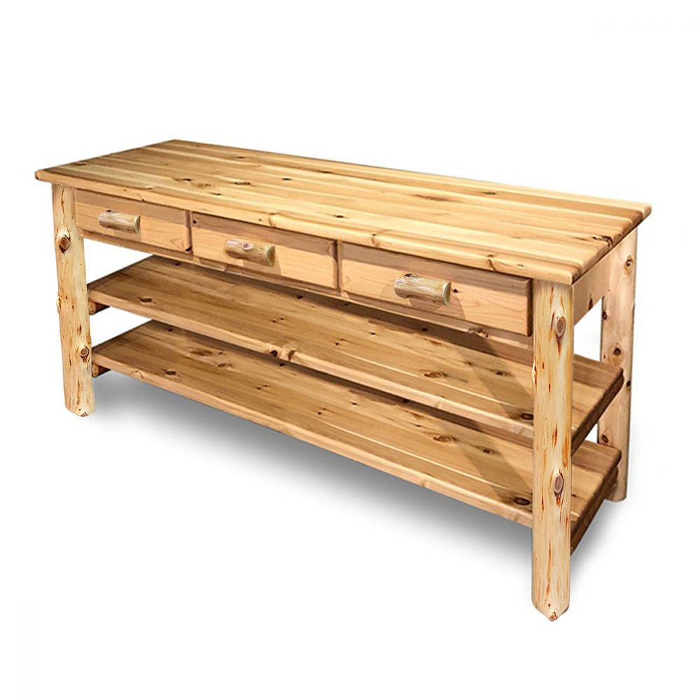 Farmhouse Entertainment Center | 3 Drawer