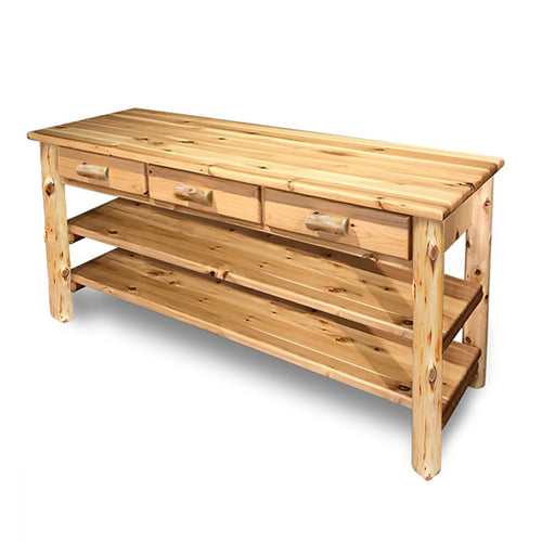 Farmhouse Entertainment Center | 3 Drawer