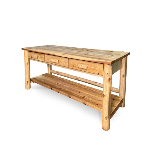 Rustic Sofa Table | 3 Drawer