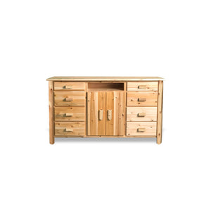 Rustic Entertainment Dresser | 70" Wide - LogHeads Home Center