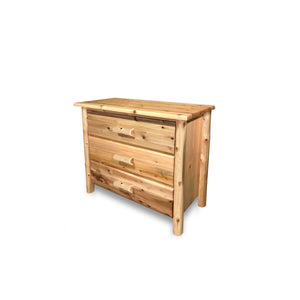 3 Drawer Cedar Chest | 40" Wide - LogHeads Home Center