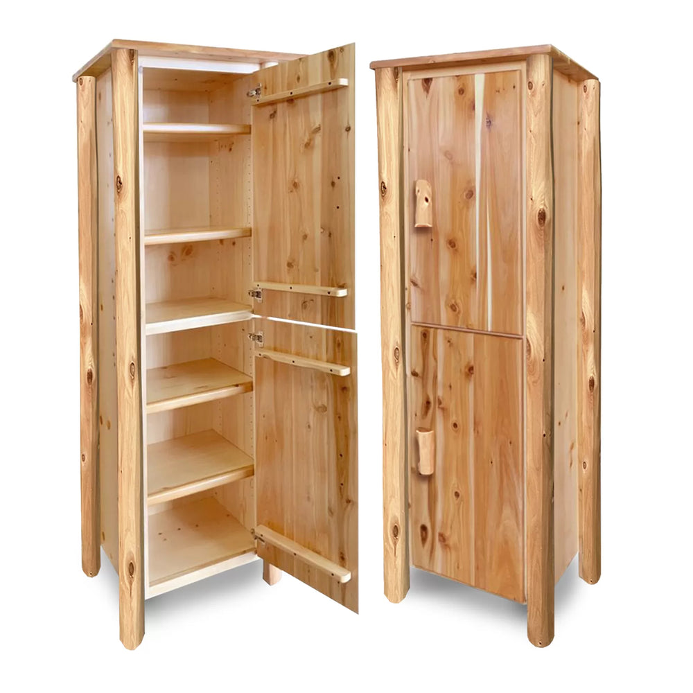 Log Pantry / Rustic Linen Cabinet
