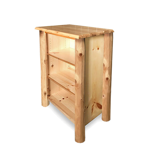 Rustic Mini Log Bookshelf