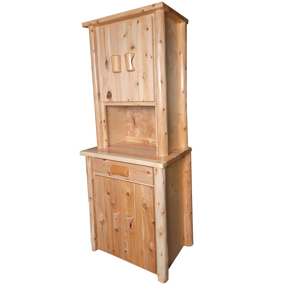 Mini Rustic Hutch from LogHeads Home Center Log Furniture Manufacturing