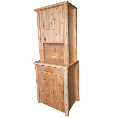 Mini Rustic Hutch from LogHeads Home Center Log Furniture Manufacturing