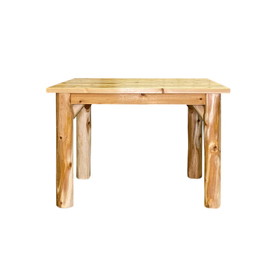 Square Log Table Rustic Log Dining Tables | Farmhouse Dining Sets | Log Furniture