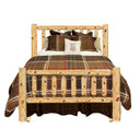 Log Bed | Timber Creek in Elk Ridge Log Texture from LogHeads Home Center Log Furniture Manufacturing Company in Lancaster, KY.