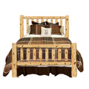 Log Bed | Timber Creek Log Bed Frame in Elk Ridge Log Texture from LogHeads Home Center Log Furniture Manufacturing Company in Lancaster, KY.