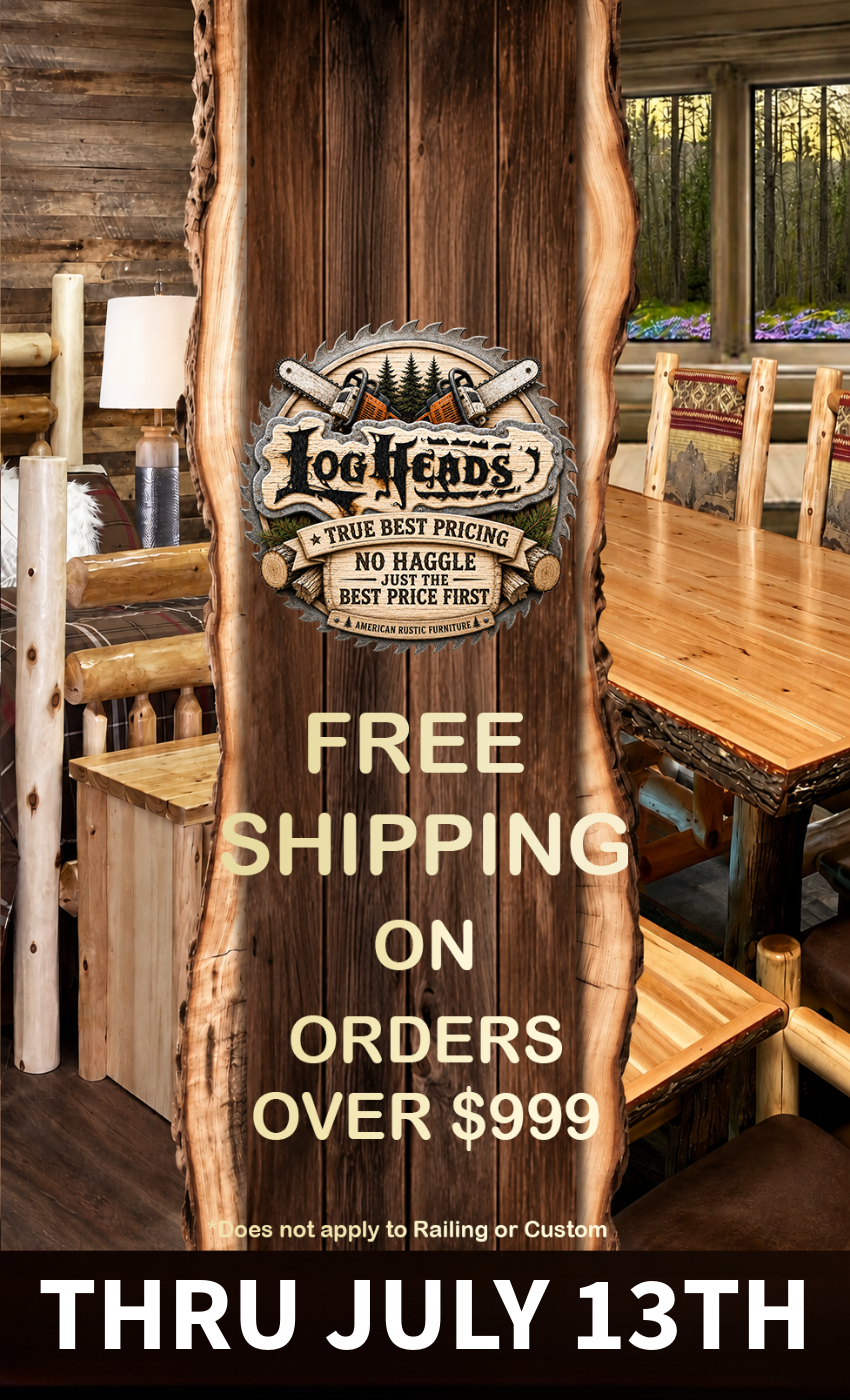​Log furniture I Rustic Furniture I Handmade in America I Log bedroom set