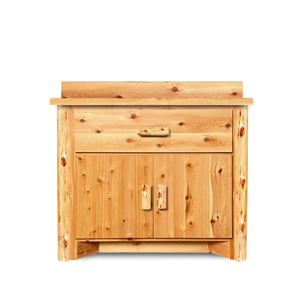 36 Inch rustic bathroom vanity and storage cabinet
