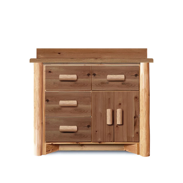 36 inch Rustic Bathroom Vanity with Drawers Stained