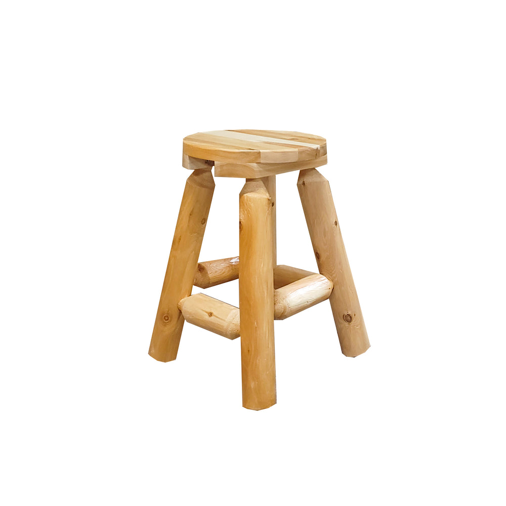 Indoor Round Log Bar Stool