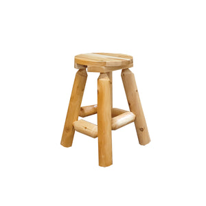 Indoor Round Log Bar Stool
