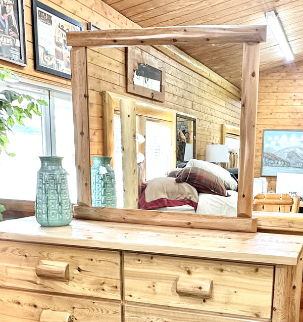 Rustic large mirror