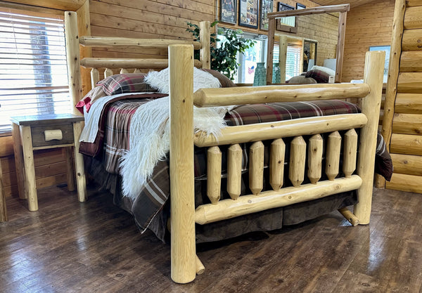 Lodge Log Bed