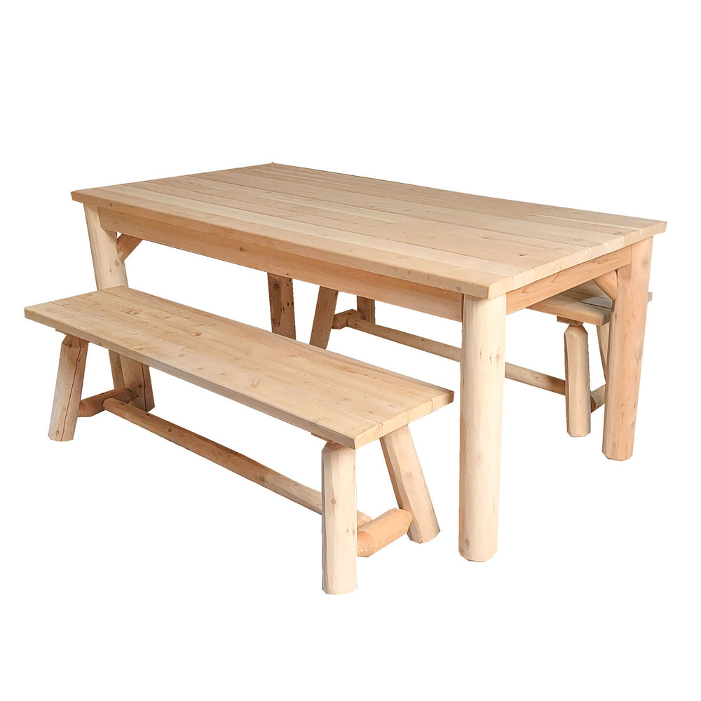 Outdoor Rectangle Set with Benches