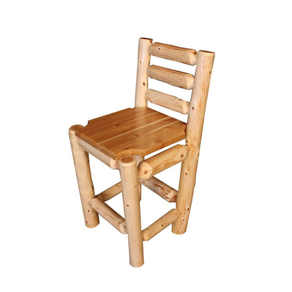 Ladder Back Bar Chair with Clear Finish