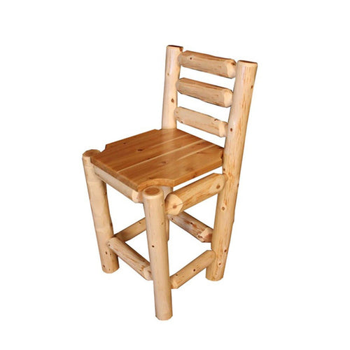 Ladder Back Bar Chair with Clear Finish