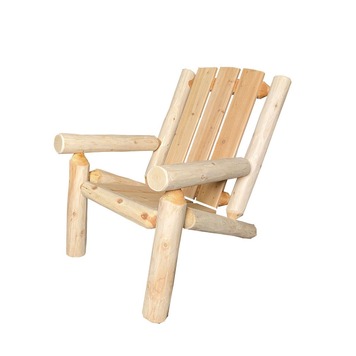 Rustic Yukon Log Adirondack Chair | LogHeads Home Center