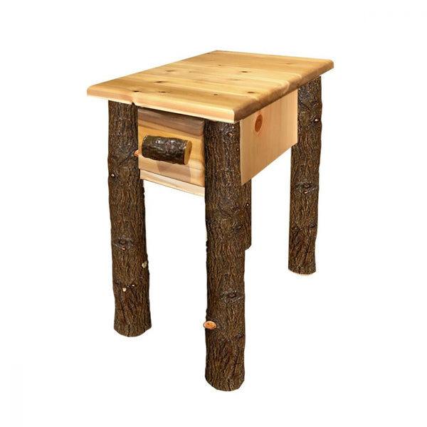 Hickory 1 Drawer Mini End Table