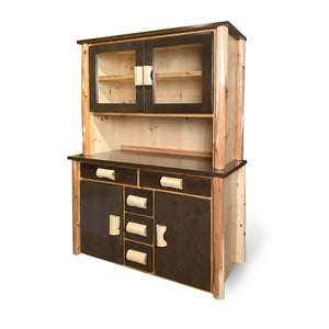 Rustic Hutches & Buffet Cabinet Servers by LogHeads Home Center Log Furniture Manufacturing.