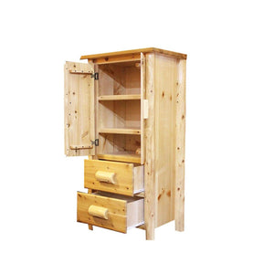 Mini Armoire Open with Clear Finish