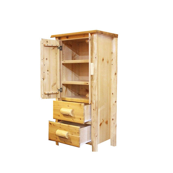Mini Armoire Open with Clear Finish